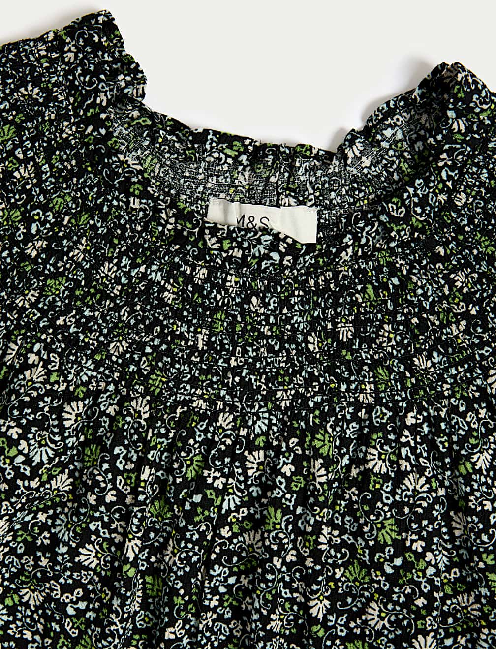 Cotton Blend Printed Blouse