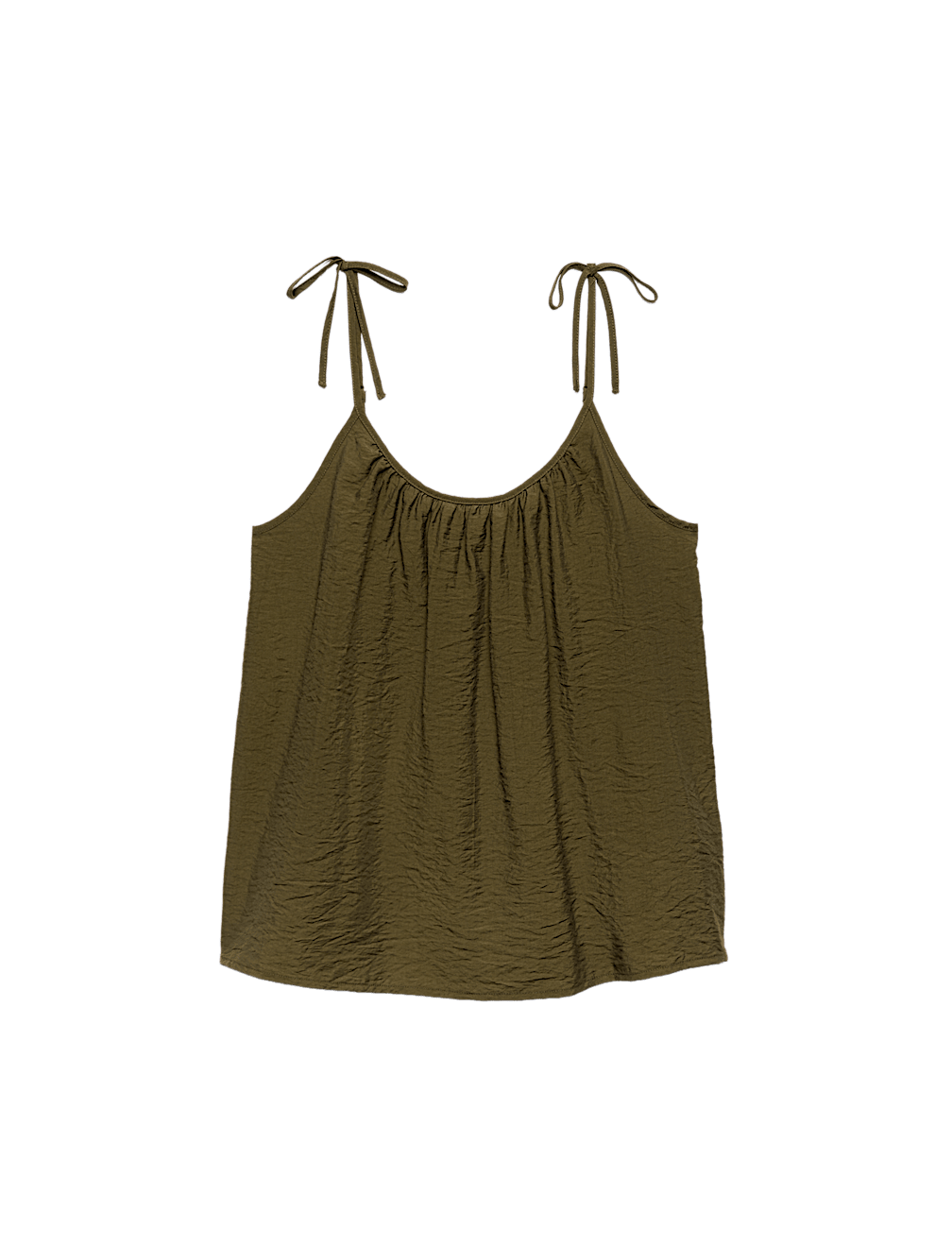 Textured Tie Detail Cami Top