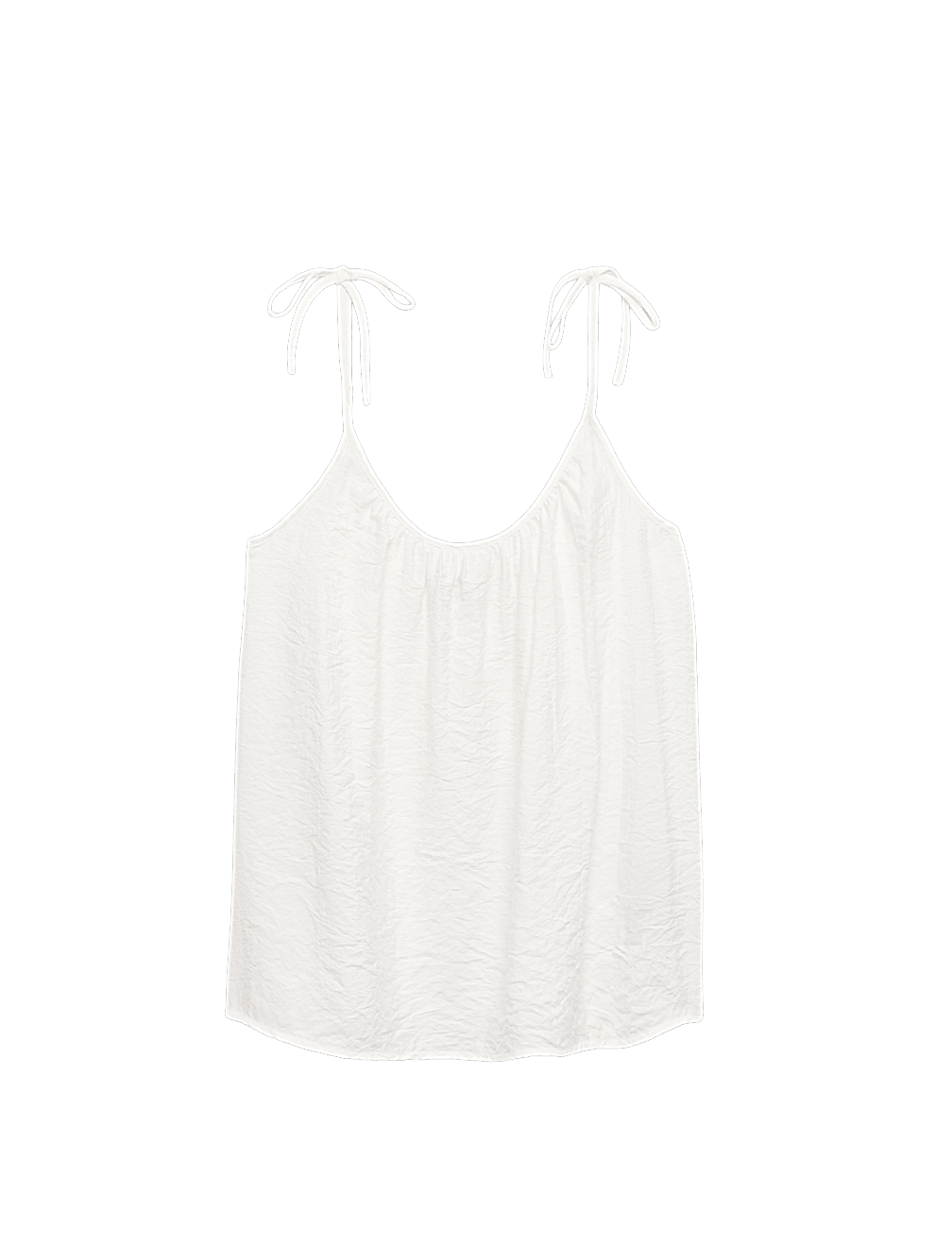 Textured Tie Detail Cami Top