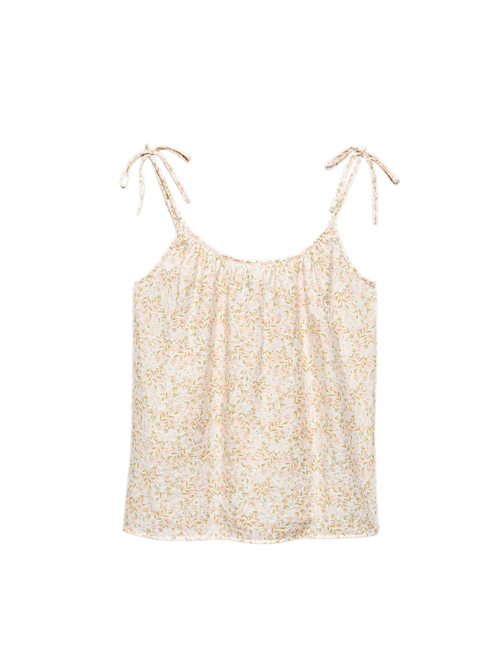 Textured Tie Detail Cami Top