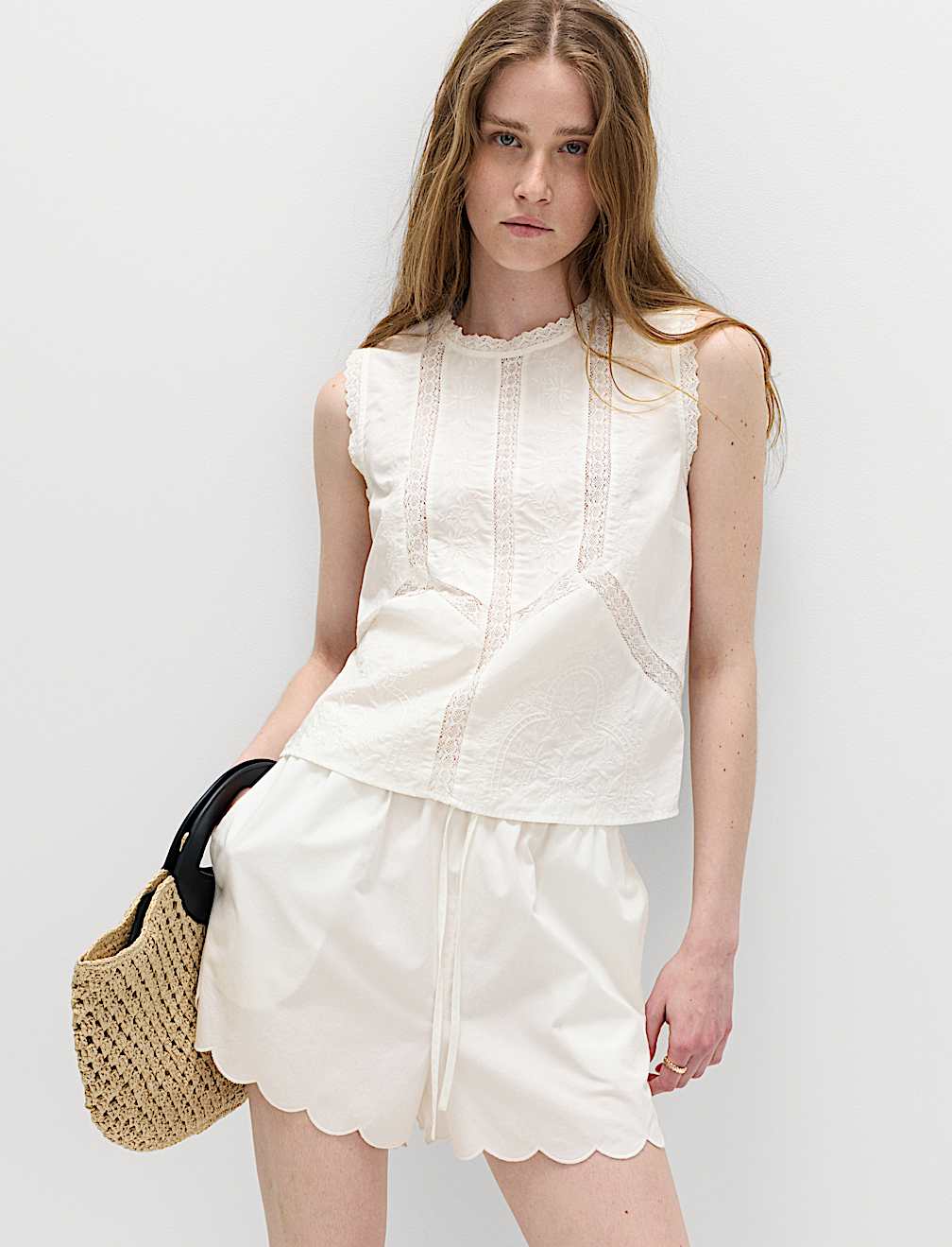Pure Cotton Embroidered Top
