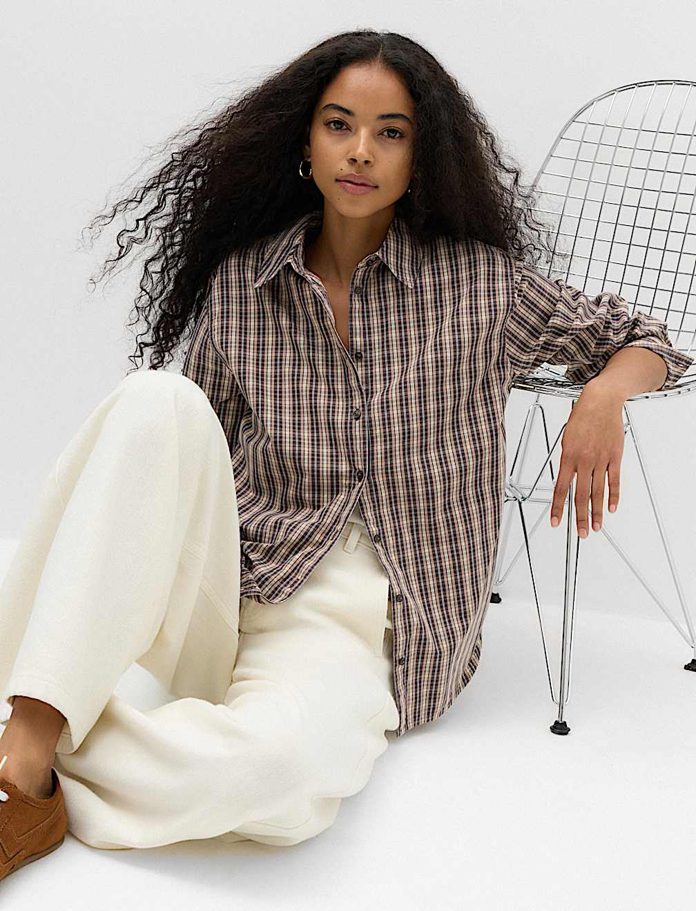 Pure Cotton Checked Shirt