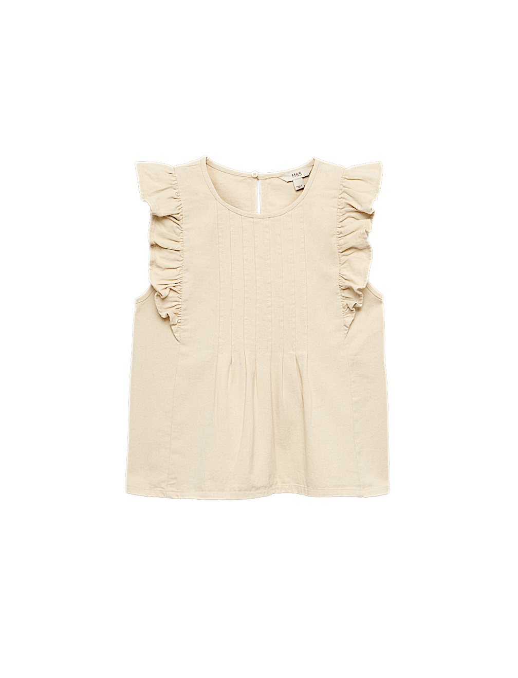 Denim Frill Detail Top
