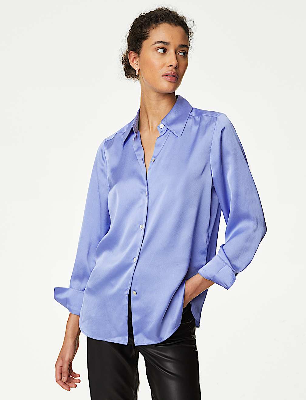 Satin Collared Shirt