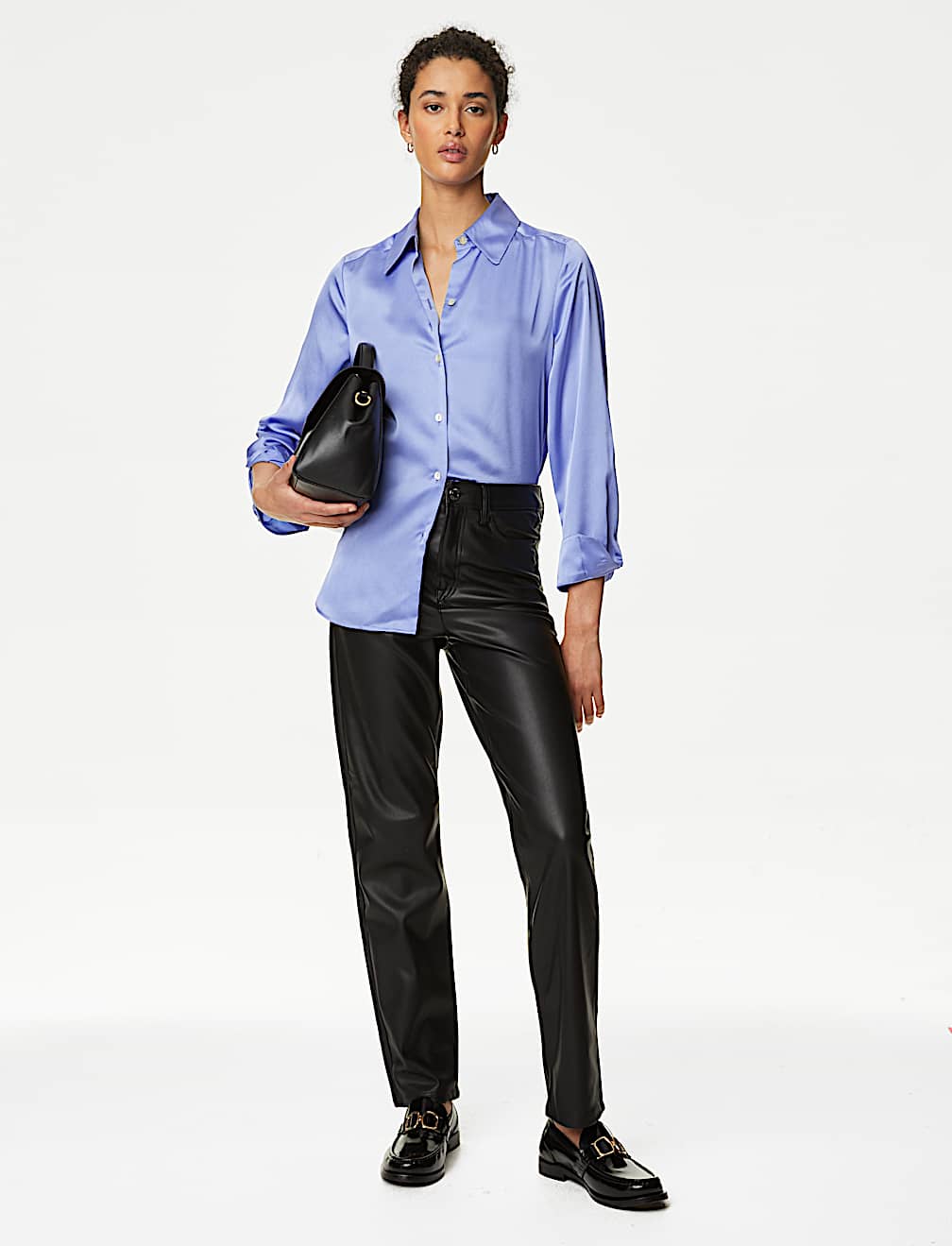 Satin Collared Shirt