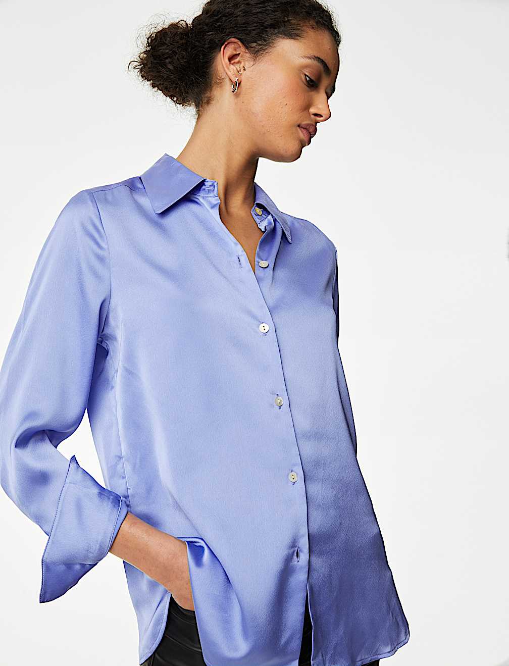 Satin Collared Shirt