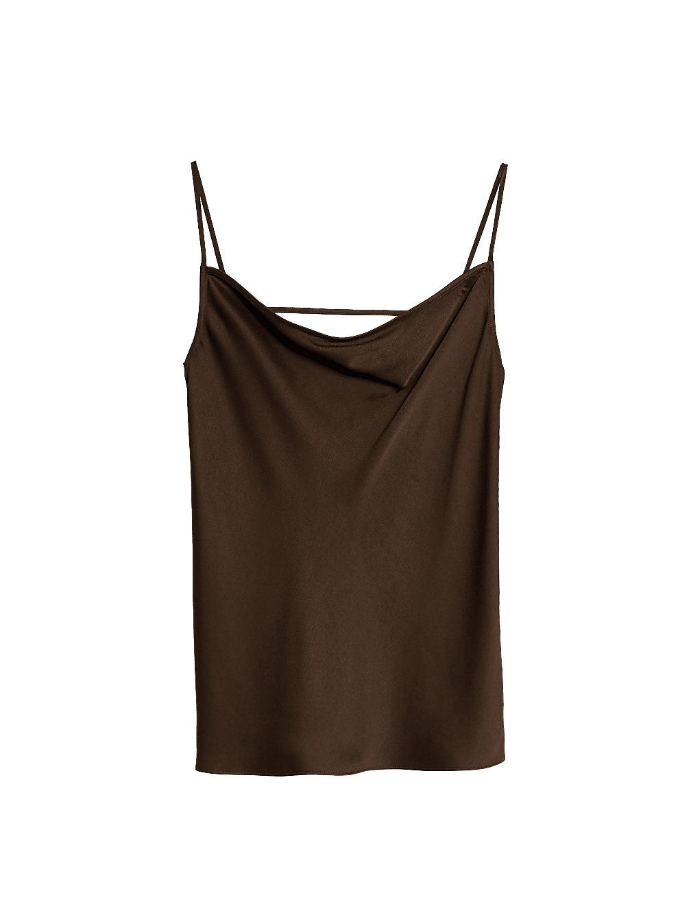 Satin Cowl Neck Cami Top