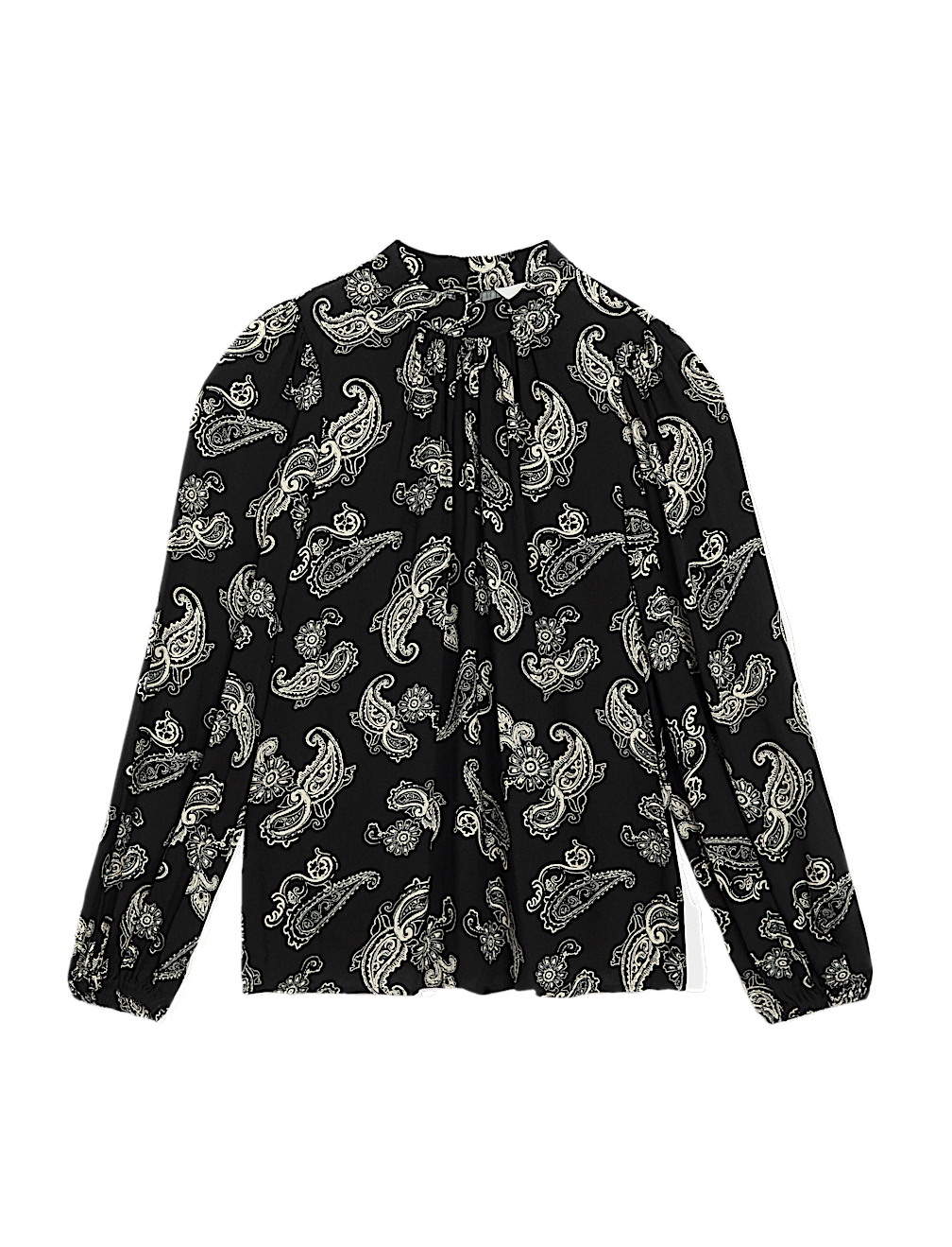 Printed High Neck Blouse