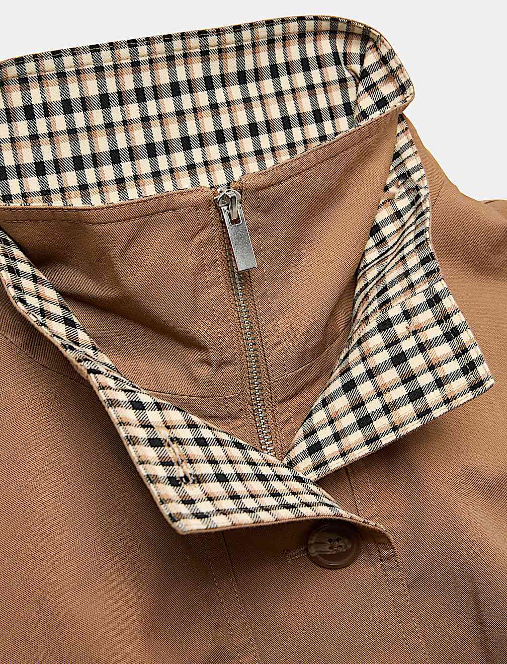 Check Contrast Bomber Jacket