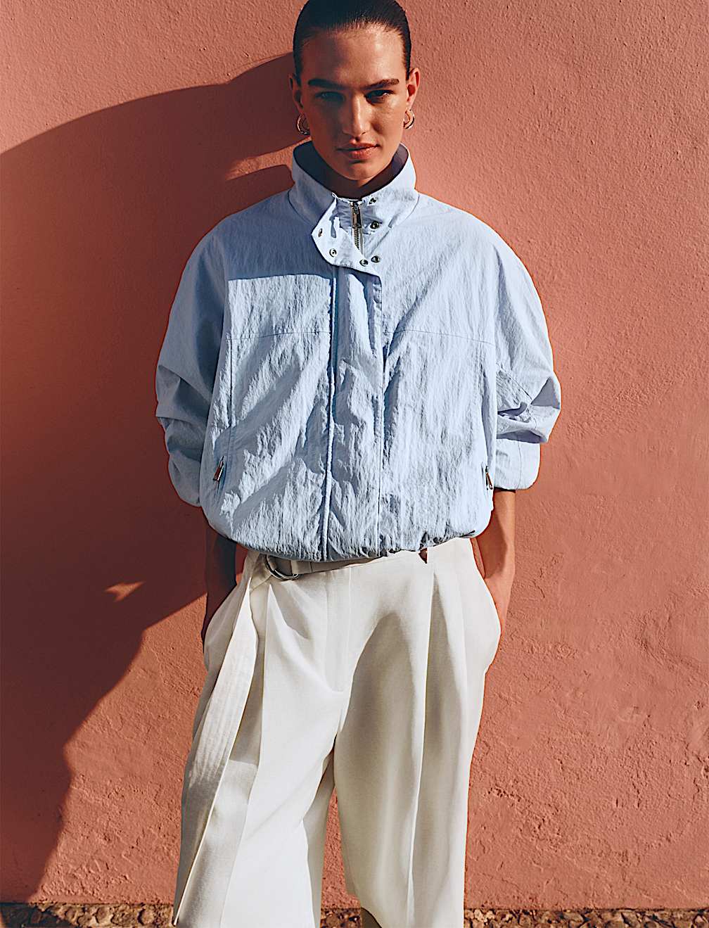 Lightweight Funnel Neck Jacket