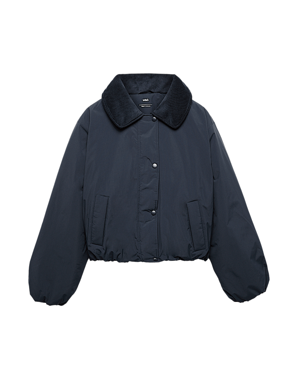 Thermowarmth&trade; Cord Collar Short Padded Jacket