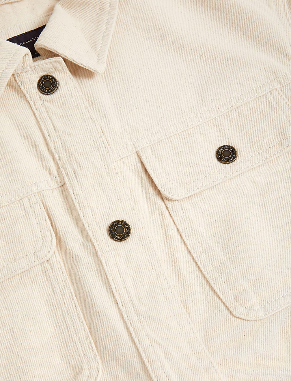 Pure Cotton Denim Utility Jacket