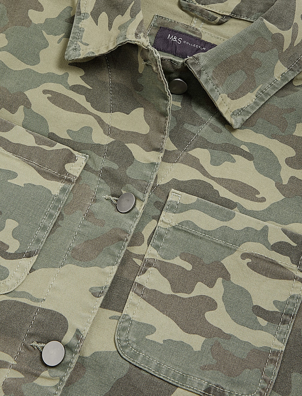 Cotton Rich Camo Utility Jacket
