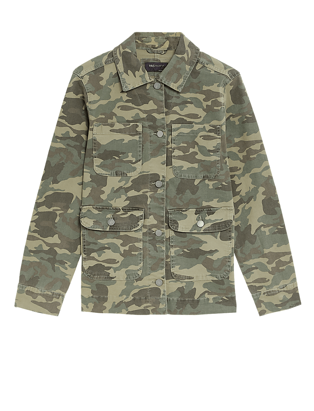 Cotton Rich Camo Utility Jacket
