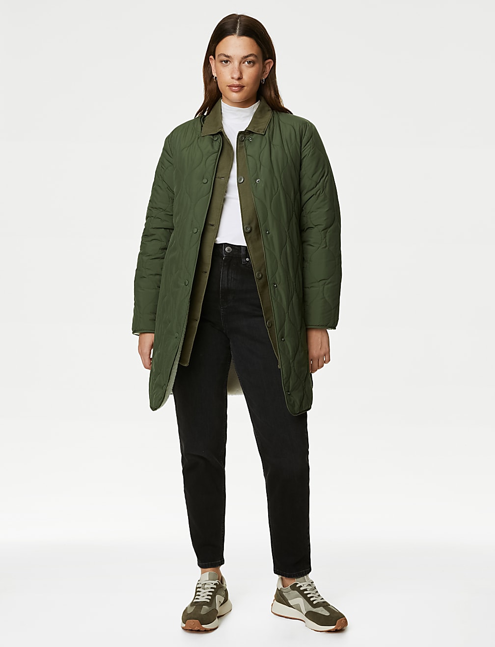 Stormwear™ Quilted Reversible Borg Lined Coat