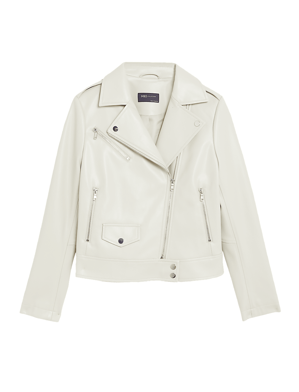 Faux Leather Biker Jacket