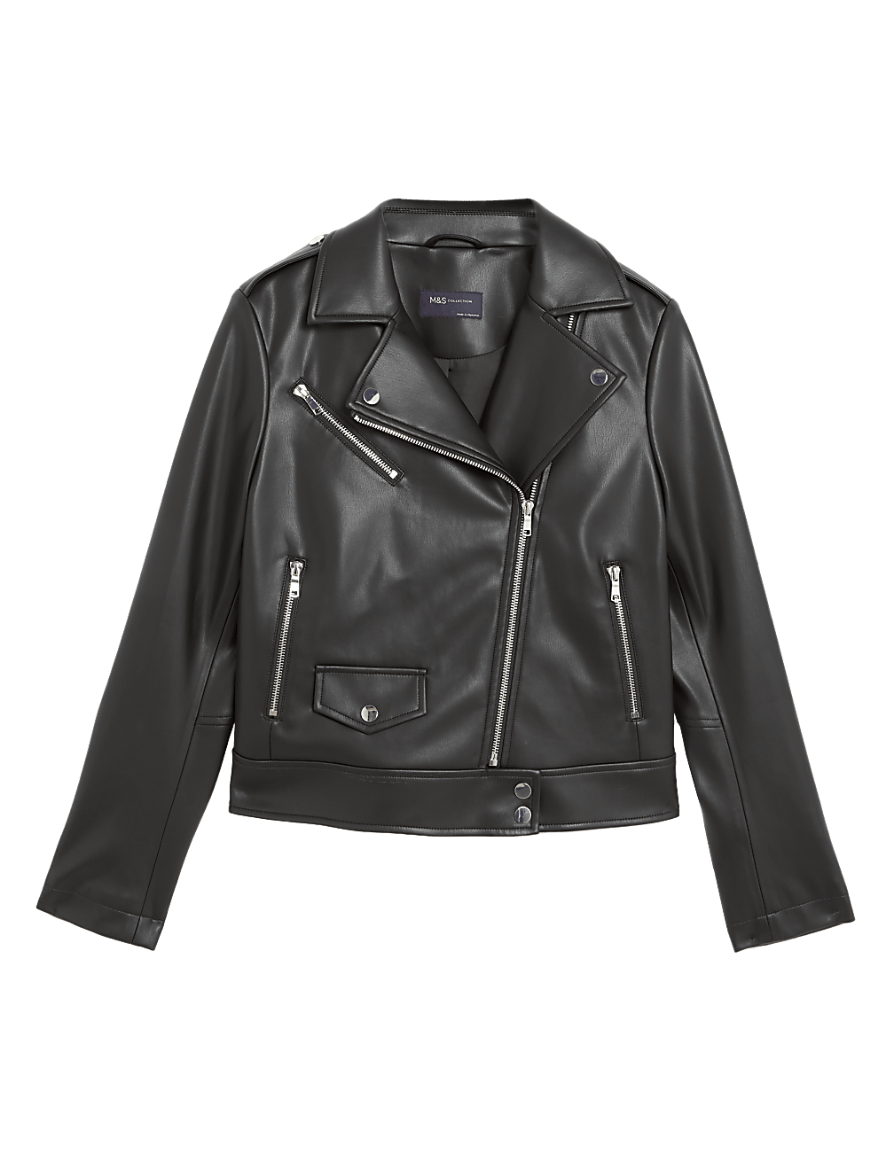 Faux Leather Biker Jacket