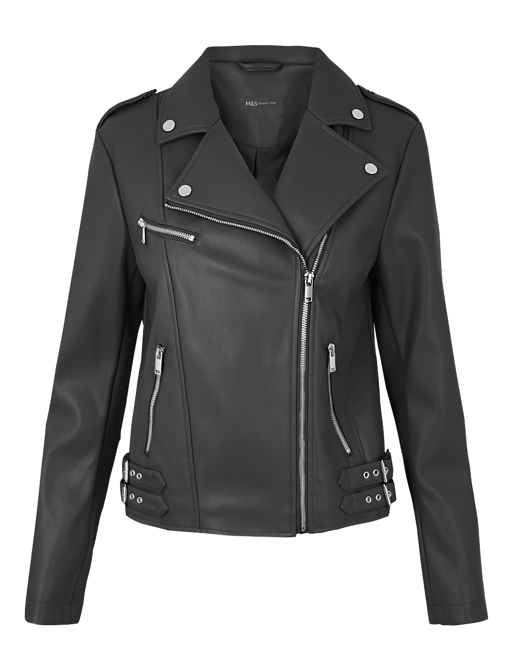 Faux Leather Biker Jacket