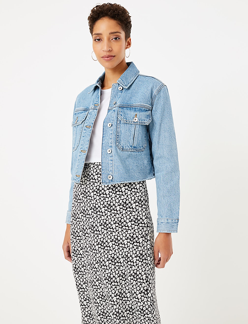 Cropped Denim Jacket