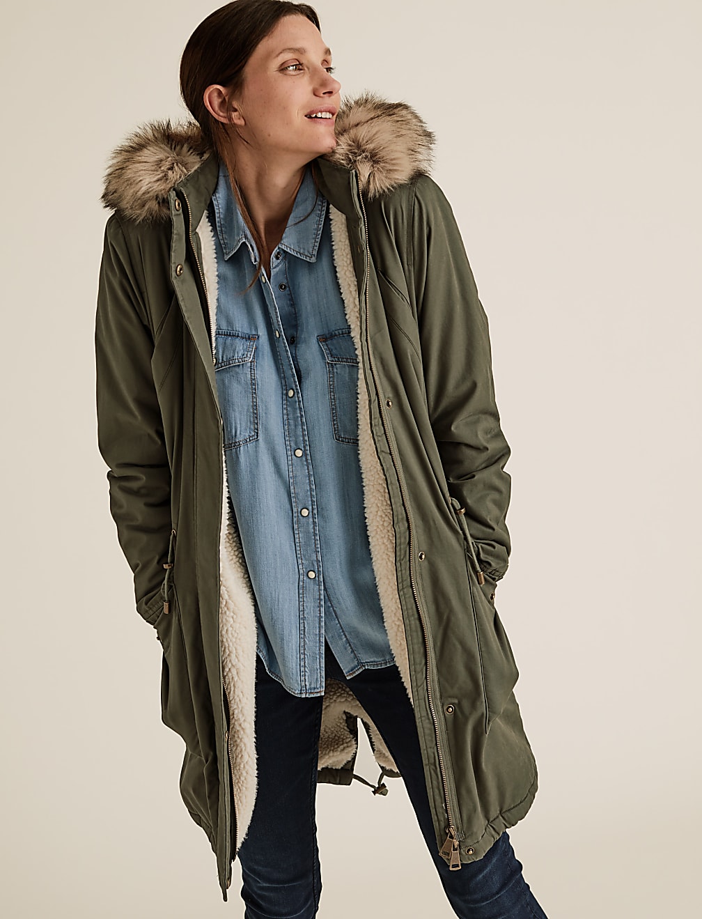 Borg Lined Parka