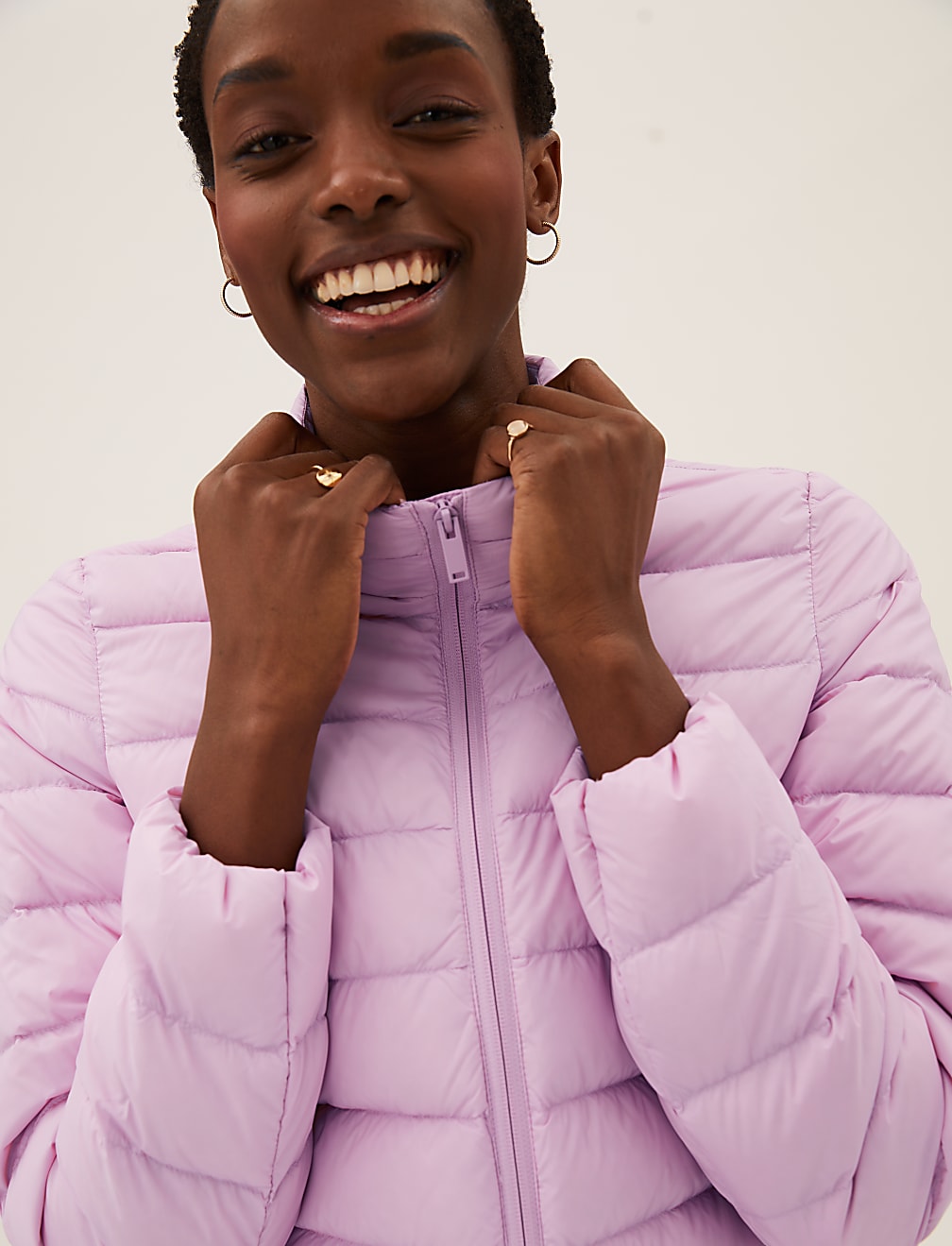 Feather & Down Puffer Jacket