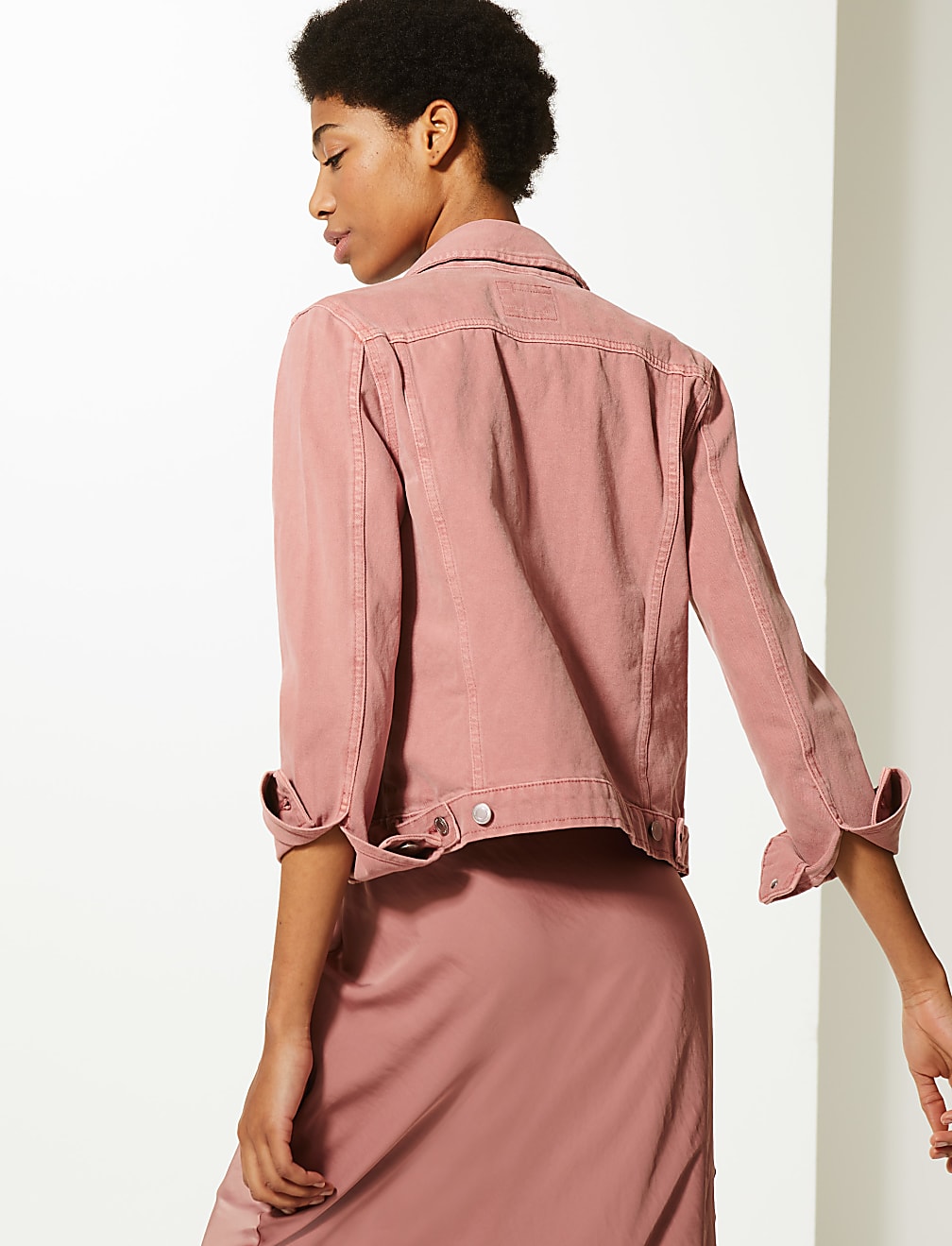 Button Detailed Denim Jacket