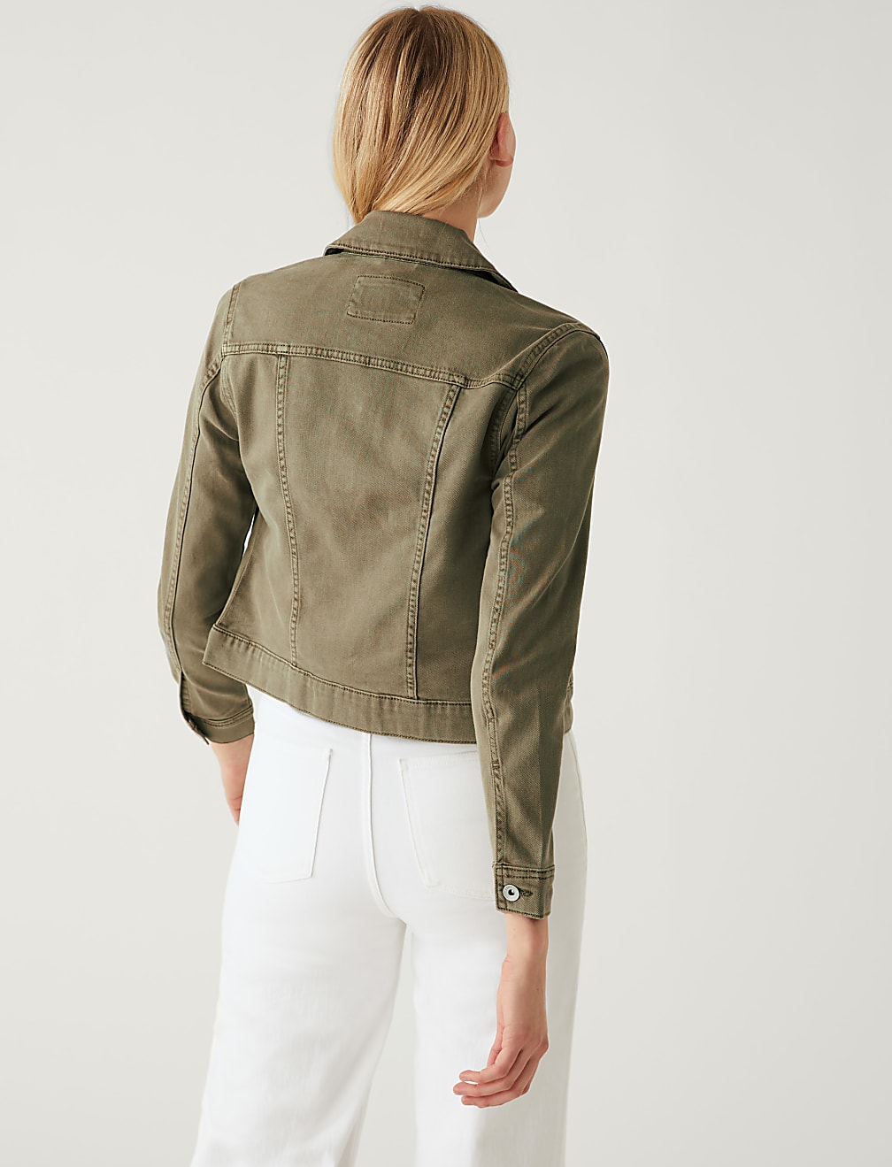 Cotton Rich Denim Jacket with Stretch