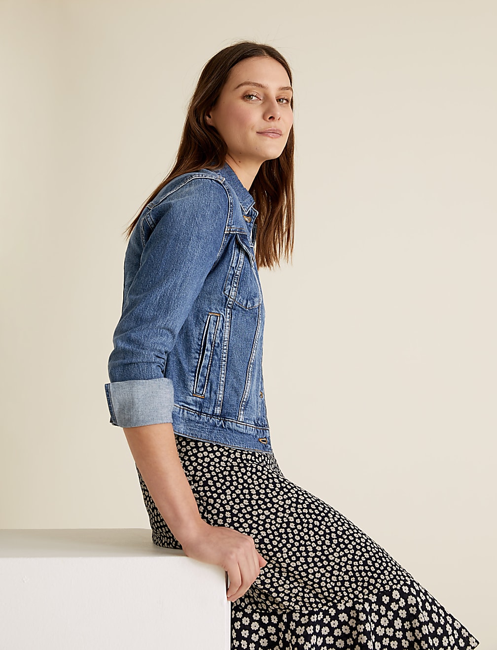 Denim Jacket with Stretch