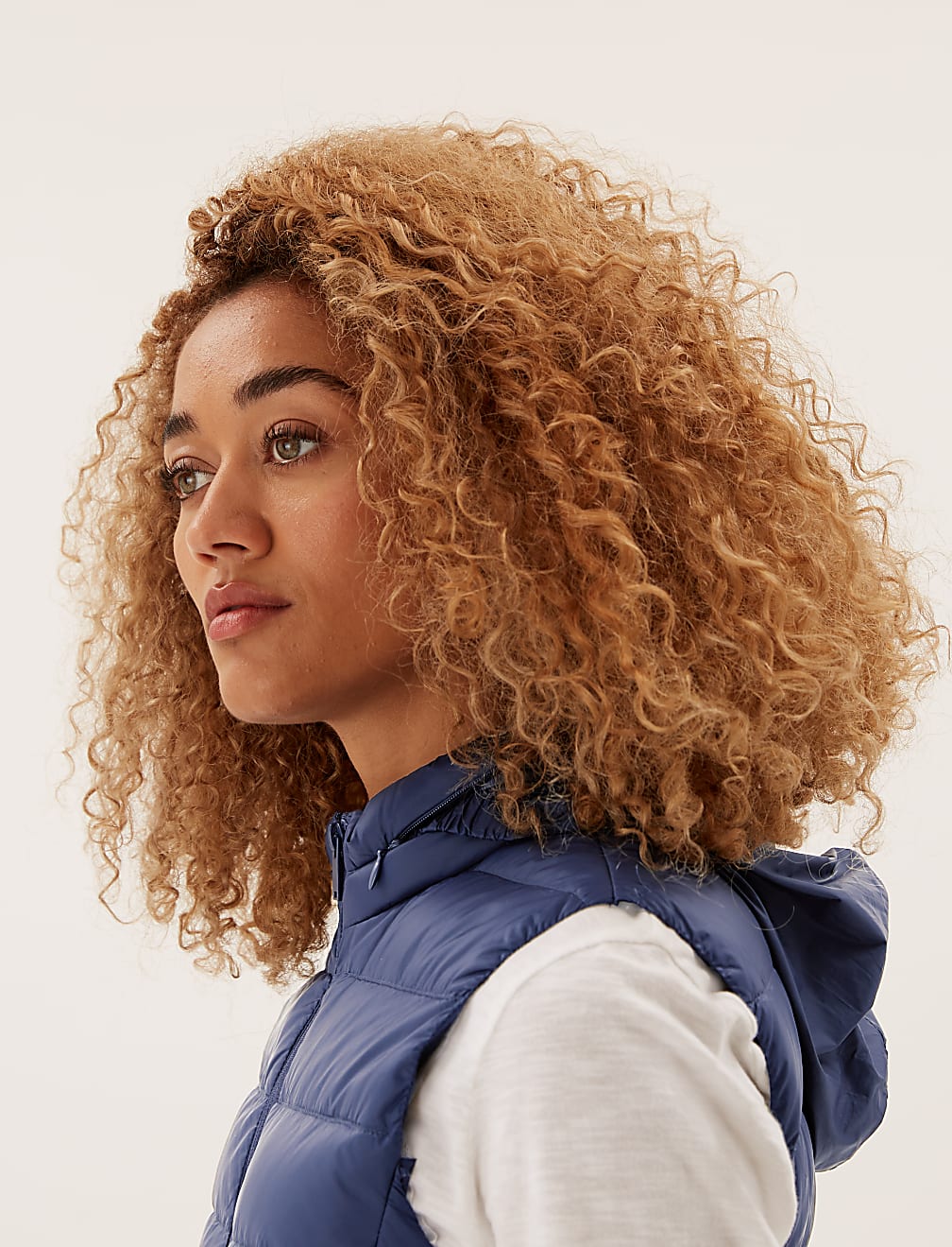 Feather & Down Hooded Puffer Gilet