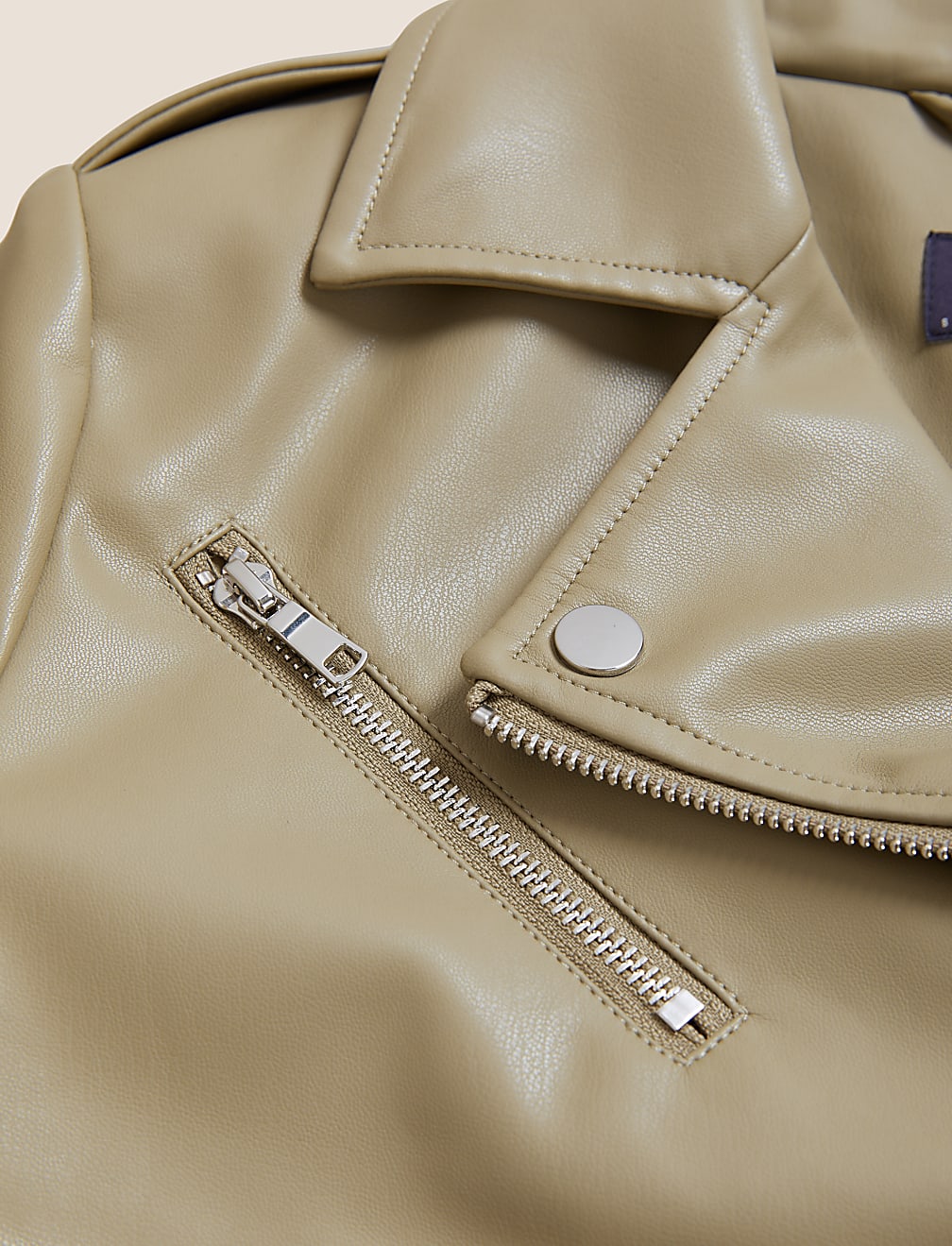 Faux Leather Biker Jacket