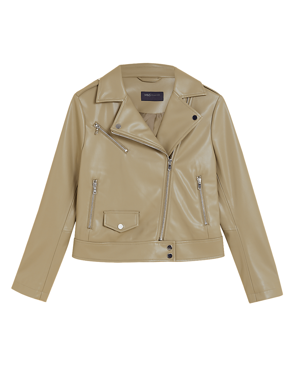 Faux Leather Biker Jacket