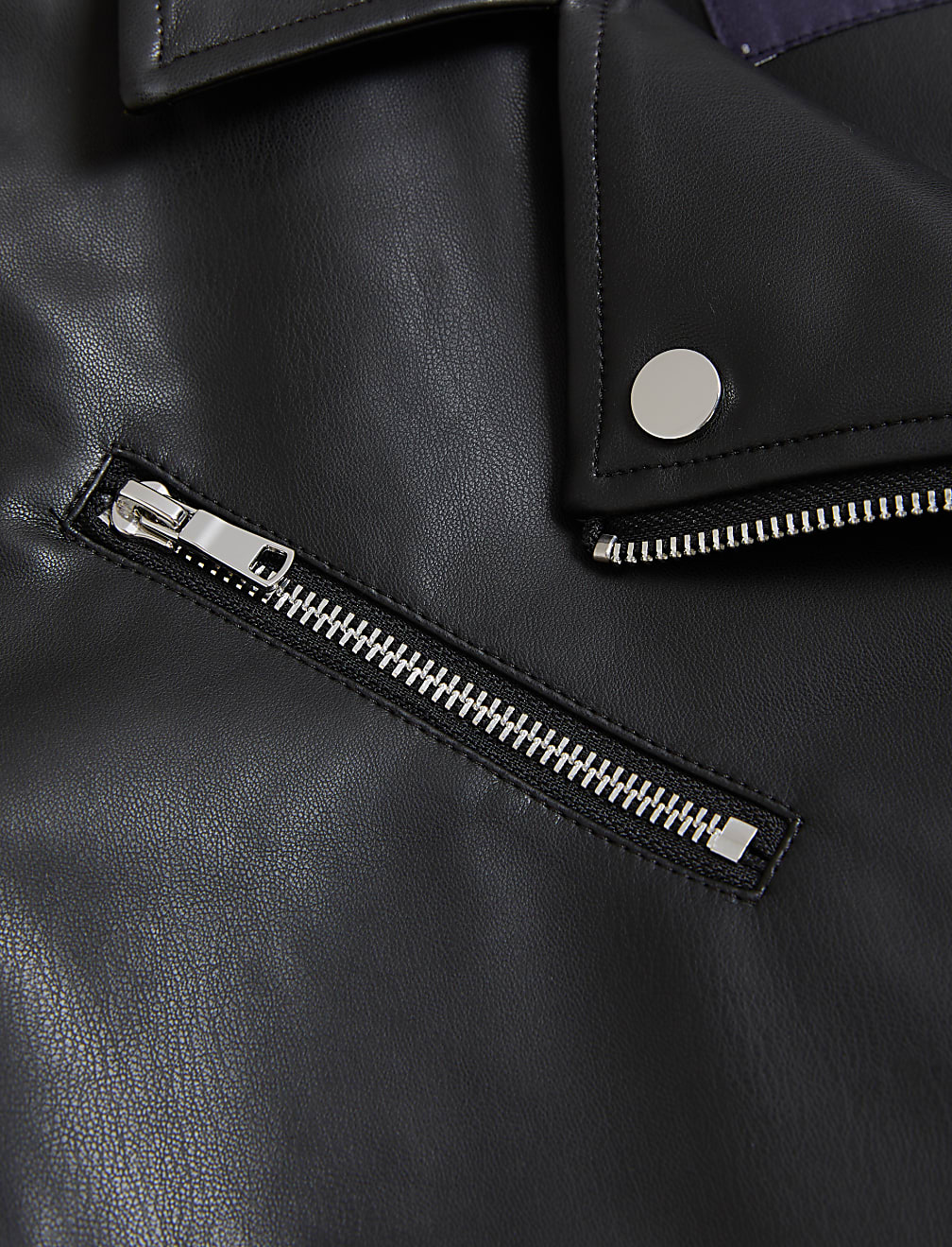 Faux Leather Biker Jacket