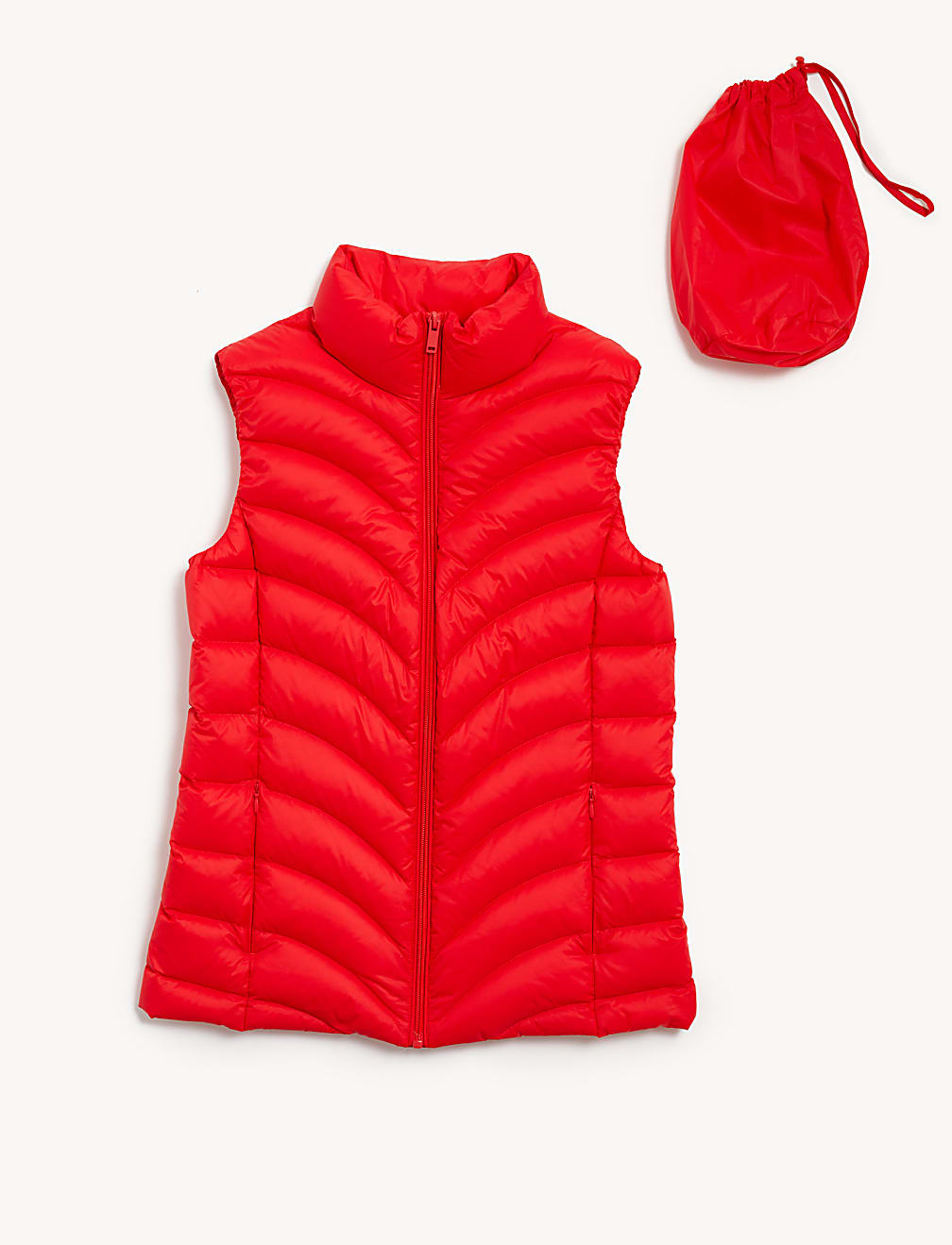 Feather & Down Packaway Puffer Gilet