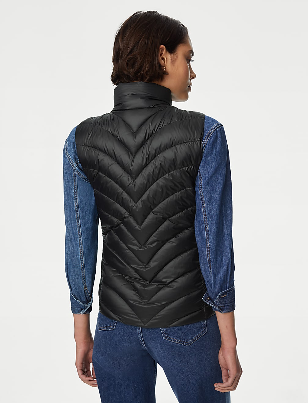 Feather & Down Packaway Puffer Gilet