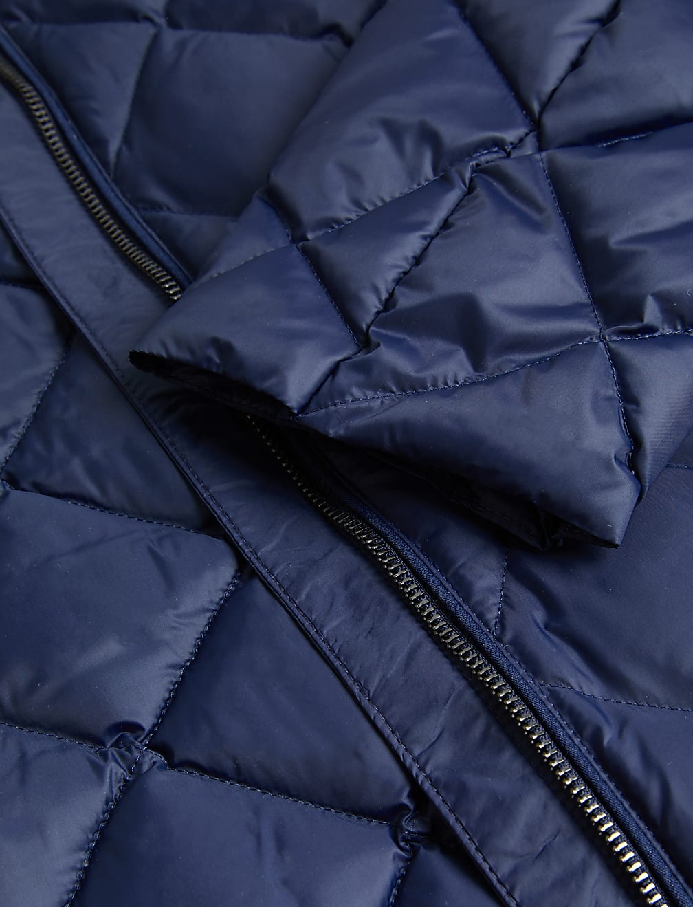 Feather & Down Quilted Puffer Jacket
