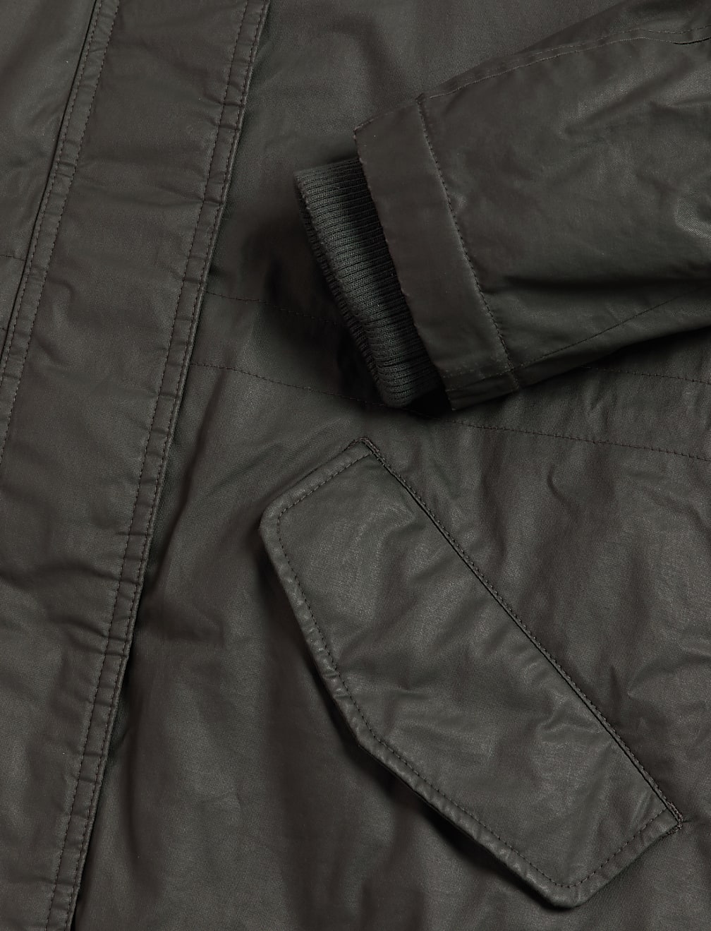 Waxed Stormwear™ Faux Fur Lined Parka Coat