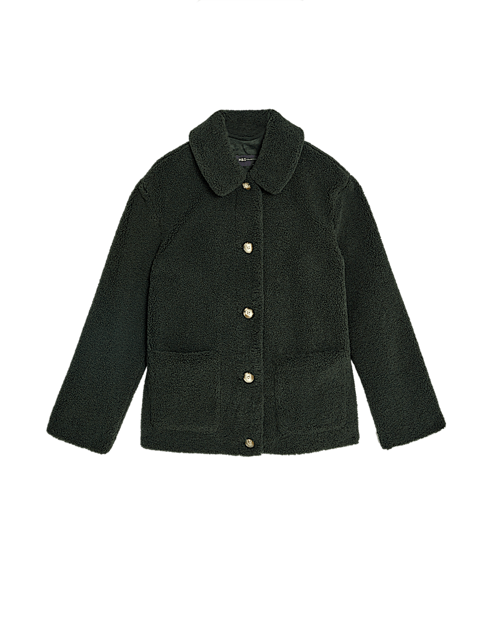 Teddy Textured Collared Jacket