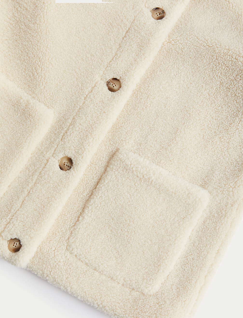 Teddy Textured Collared Jacket