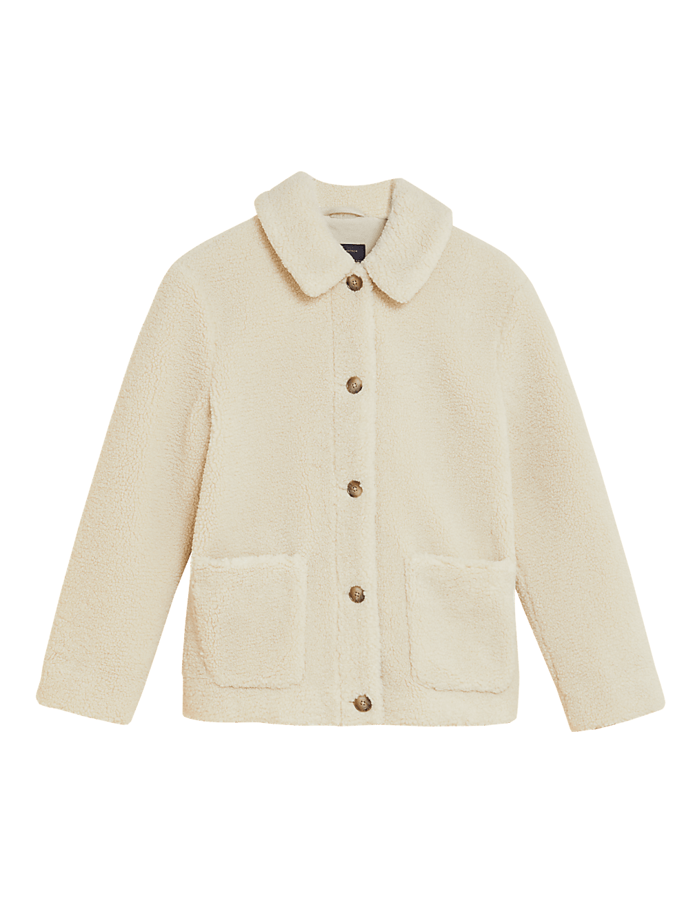 Teddy Textured Collared Jacket
