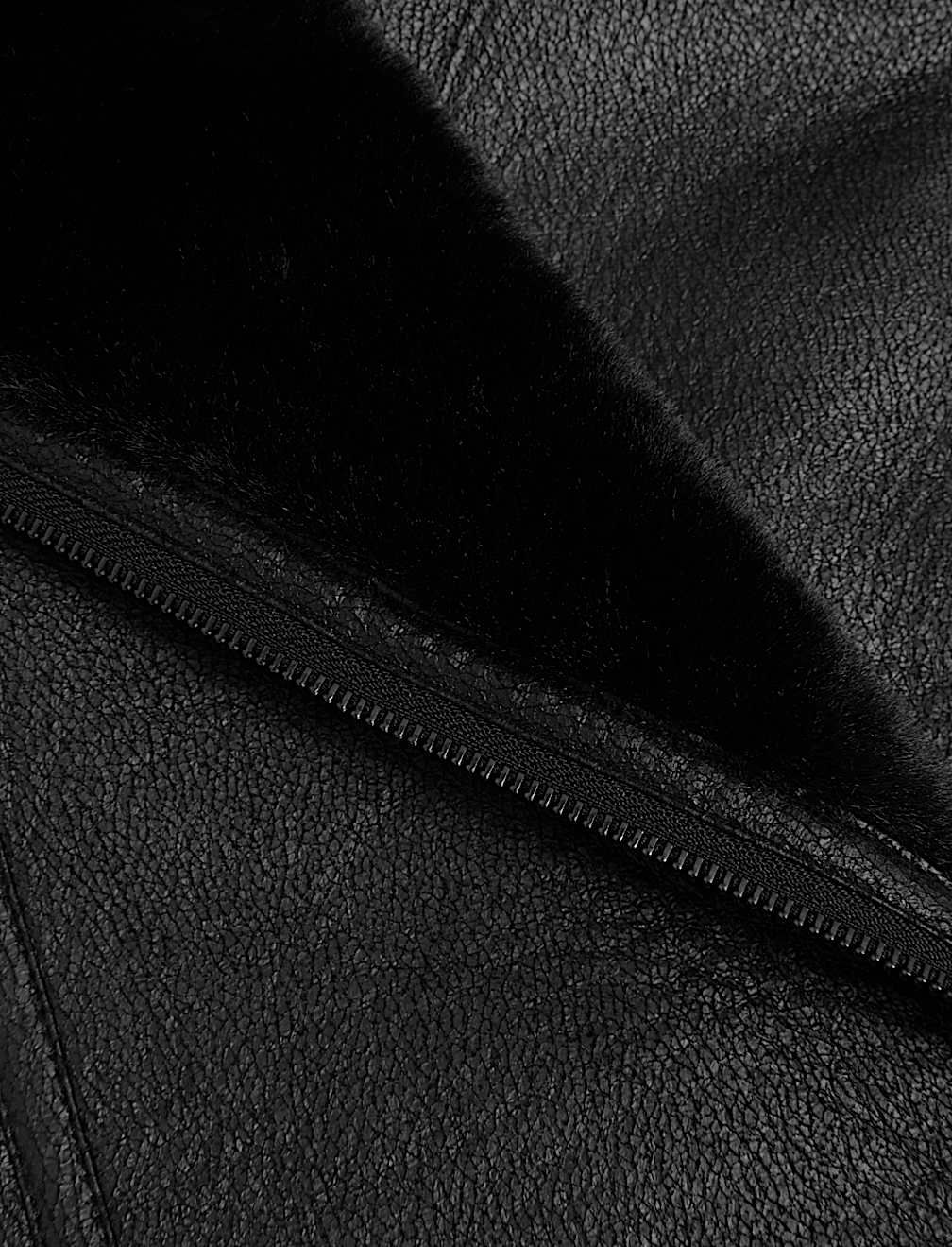 Faux Shearling Aviator Jacket