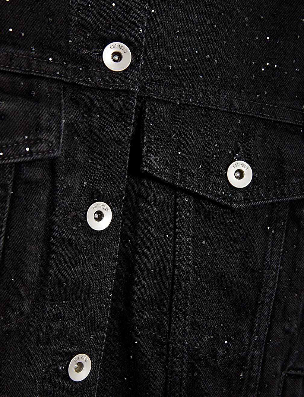 Denim Diamante Trucker Jacket
