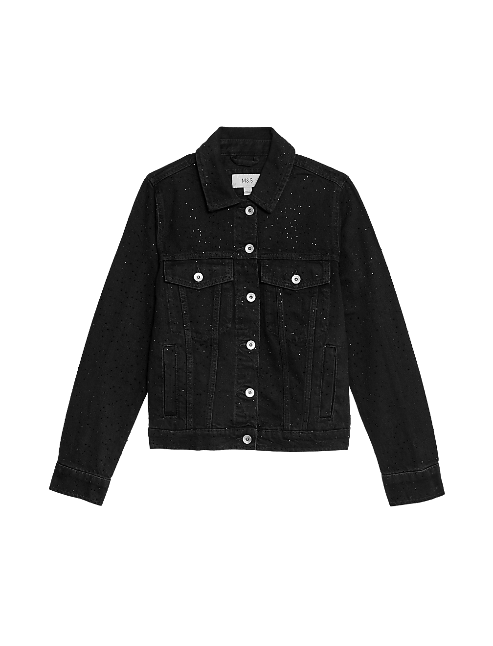 Denim Diamante Trucker Jacket
