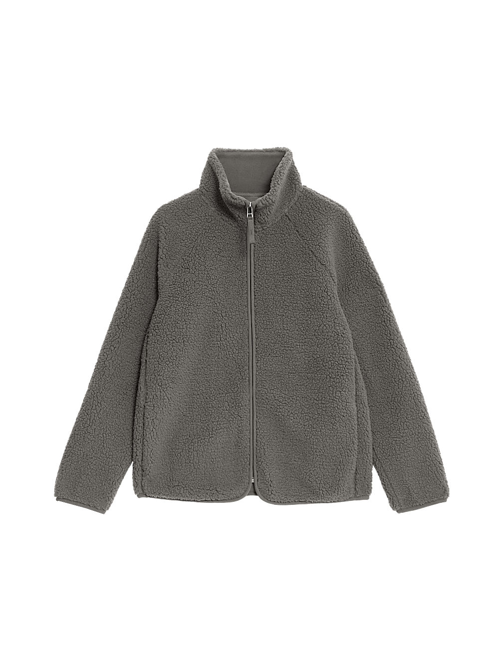 Borg Lightweight Funnel Neck Jacket