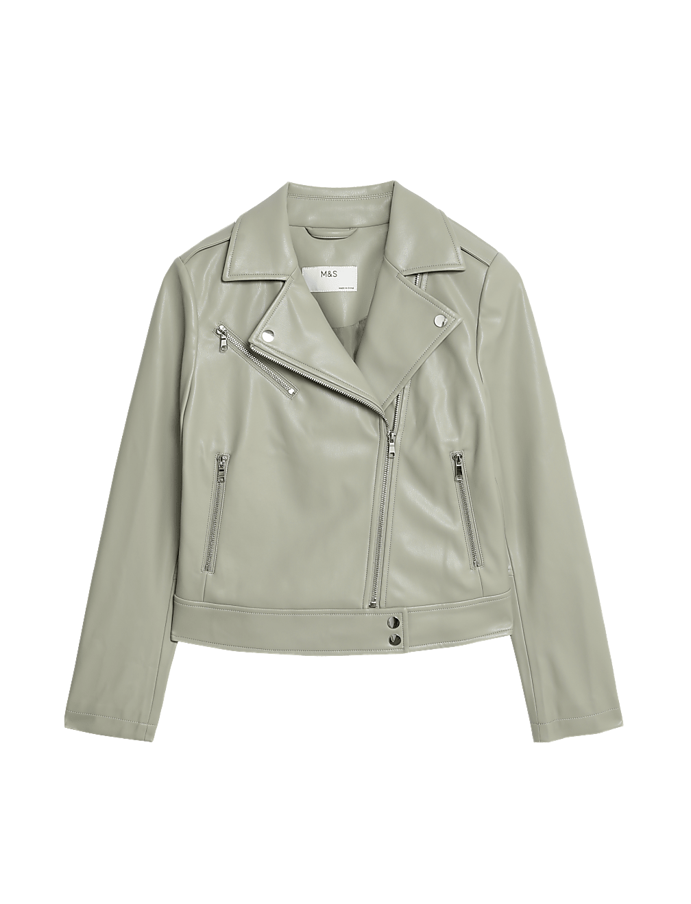 Faux Leather Biker Jacket