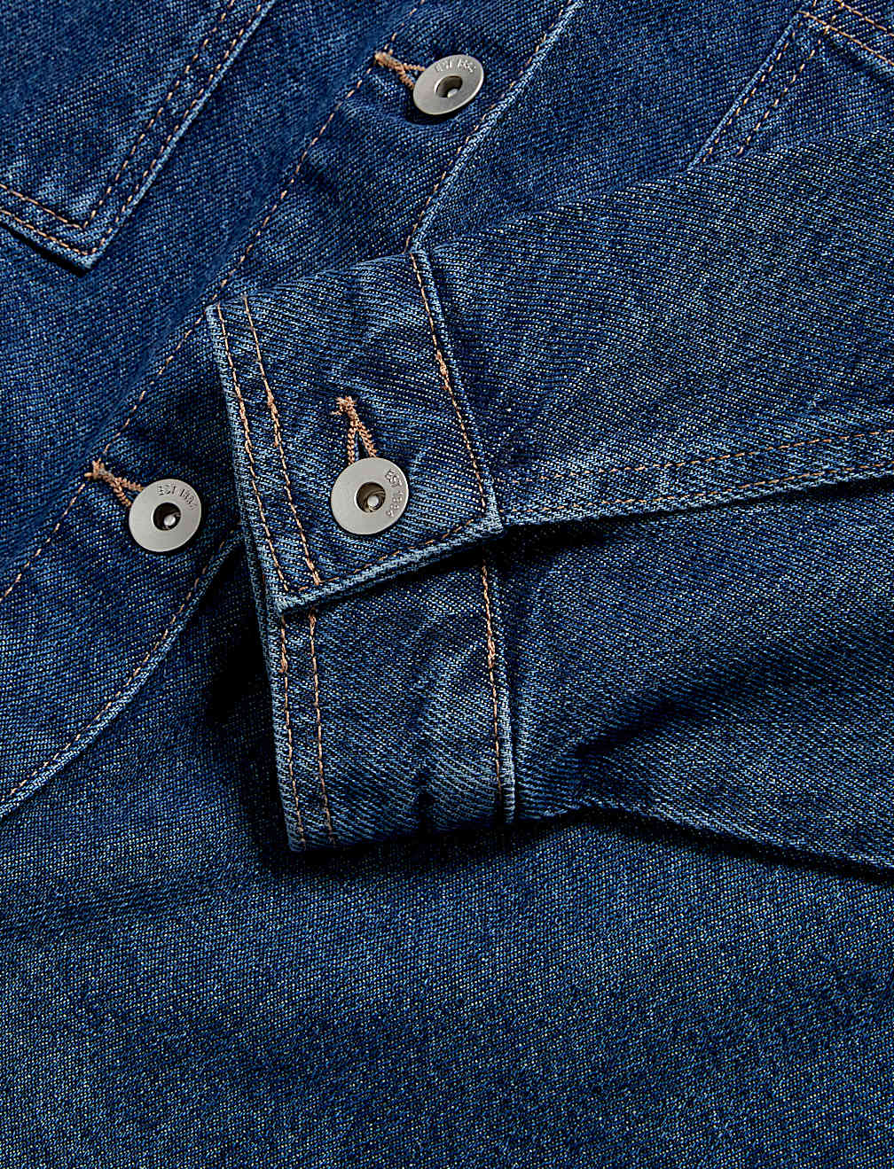 Pure Cotton Denim Relaxed Shacket