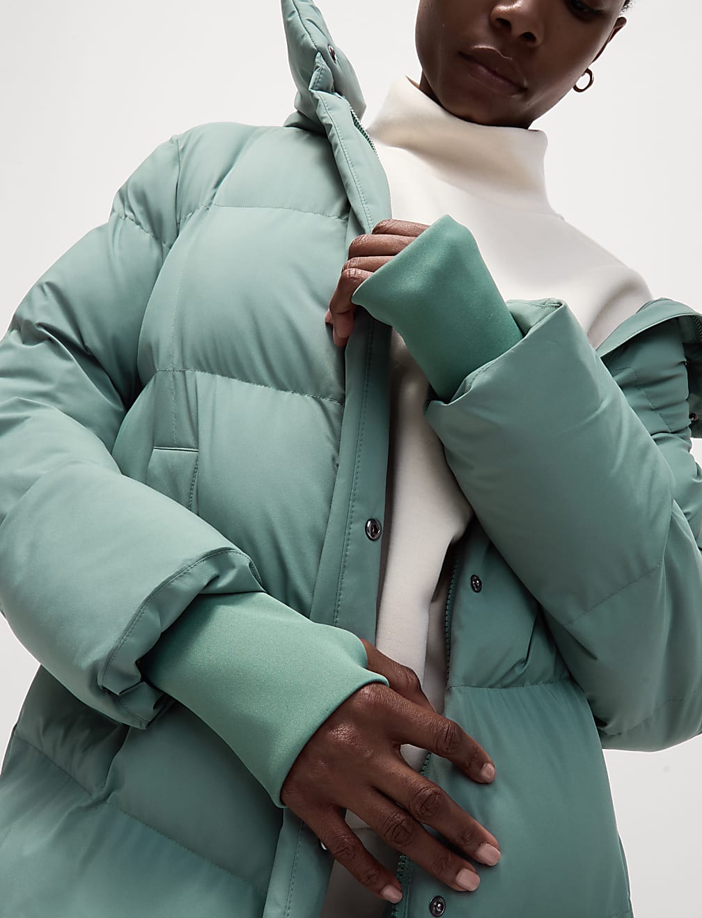 Thermowarmth™ Hooded Longline Duvet Coat