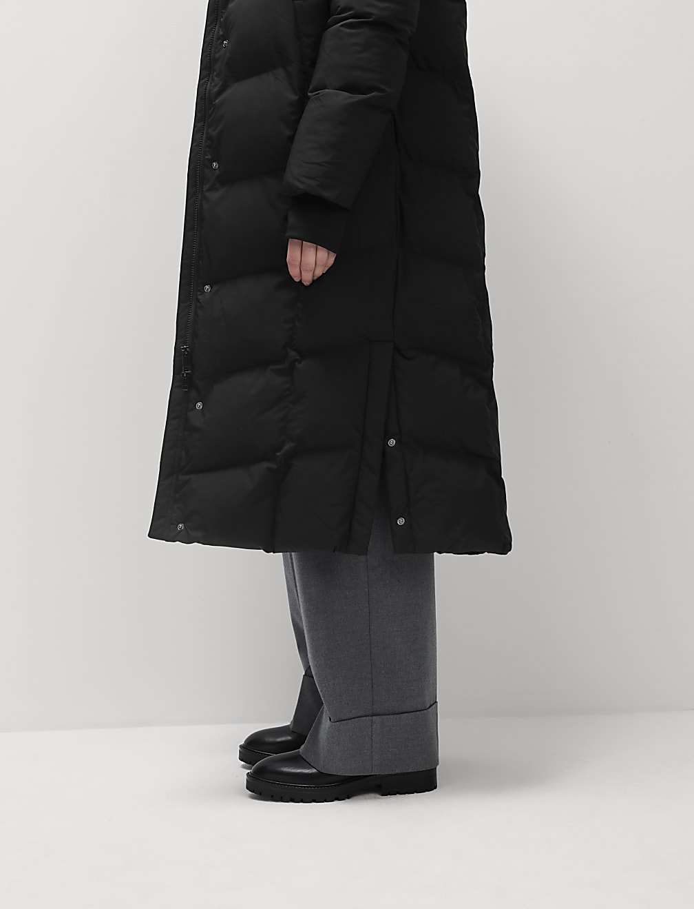 Thermowarmth™ Hooded Longline Duvet Coat