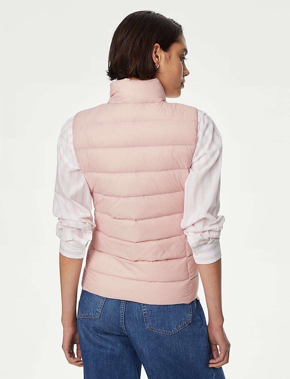 Feather & Down Quilted Packaway Puffer Gilet