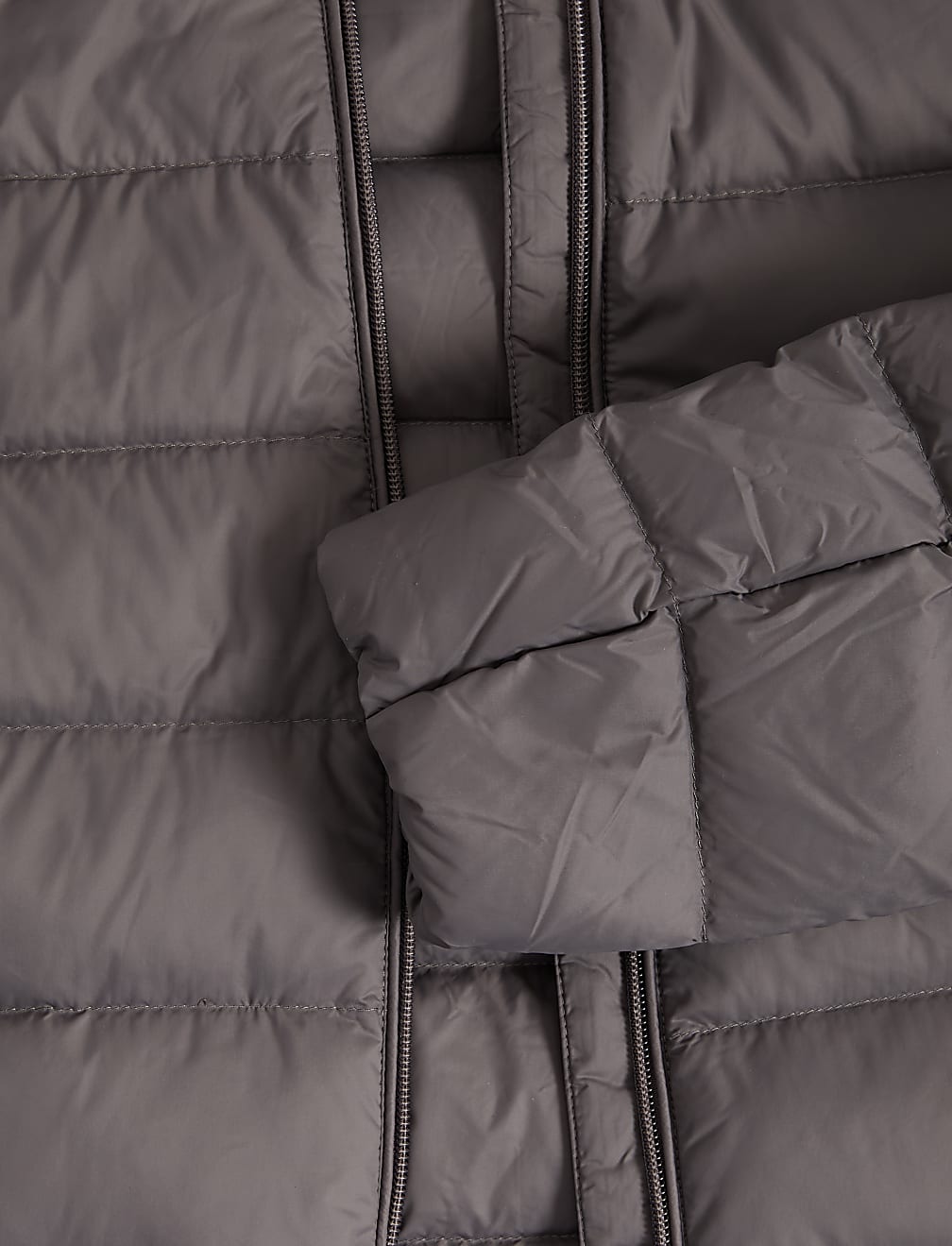 Feather & Down Quilted Packaway Puffer Jacket