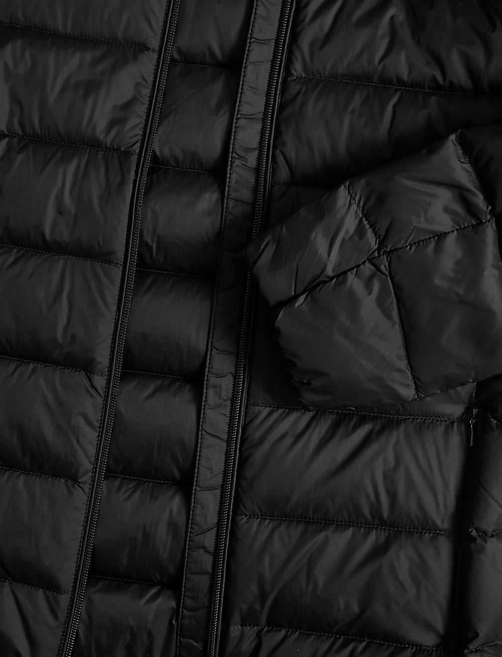 Feather & Down Quilted Packaway Puffer Jacket